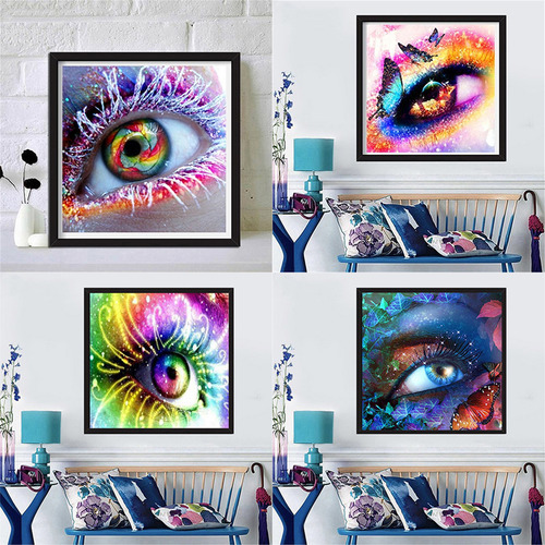 Diy Pintura Rhinestone Ojo Pintura Kits Para La Una