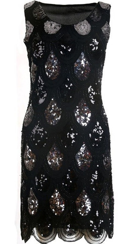 Imagen 2 de 6 de Vestido De Fiesta Elegante Con Pedreria Talla M Importado