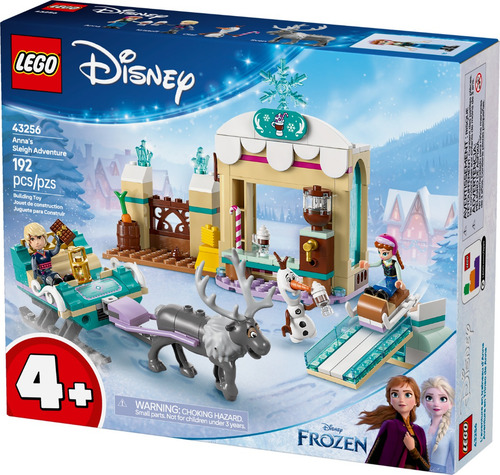 Conjunto De Montar A Aventura De Trenó De Anna 192 Pçs Lego 192 Frozen