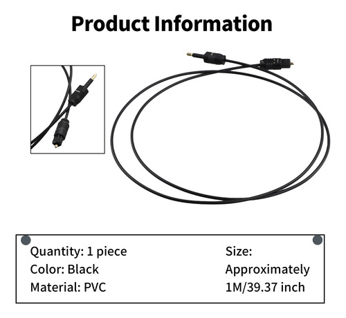 Toslink De 1 M Y 3 Pies Para Conectar Spdif -fs Óptico Digit