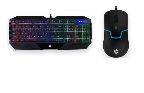 Combo Hp Gamer Teclado+ Mouse Gk1100 Negro - Progaming