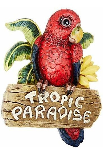 Escultura De Pared Tropic Parrot Paradise Todo Color