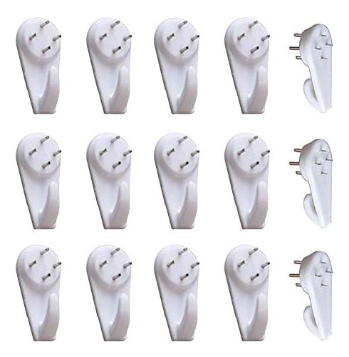 20pcs Gancho Para Colgar Cuadros De Pared Blanco Sin Rastro