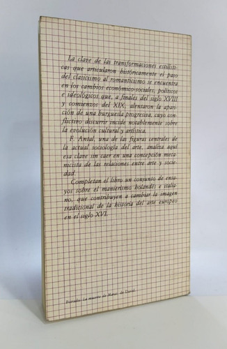 Imagen 2 de 2 de Libros Clasicismo Y Romanticismo/ Antal Sociología Cultural