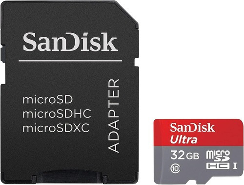 Memoria Micro Sd Sandisk  32 Gb Clase 10/80mb 