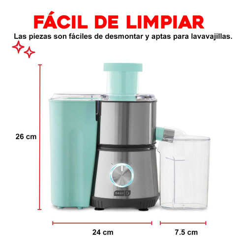 Extractor Centrífugo Compacto 2 velocidades Dash DCJ100GBAQ04 Aqua