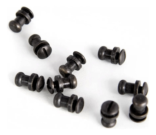 Carrapeta Fecho De Bainha Cabeça 8mm C/ 10unids Preta