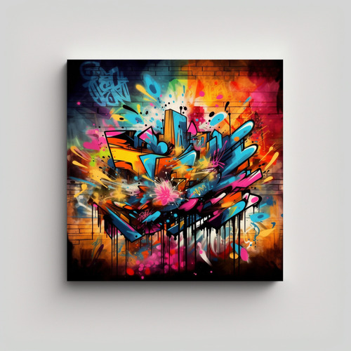 60x60cm Cuadros Decorativos Para Cocina Estilo Graffiti Grun