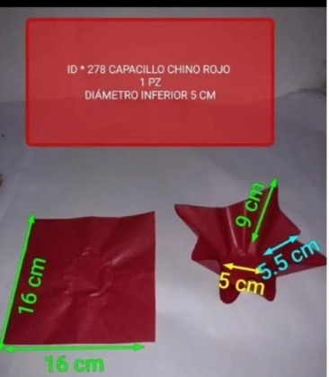 2 Ptes Capacillo Chino Uno Blanco Y Uno Rojo C/u 1000 Pzas