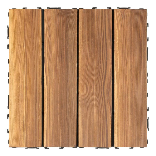 36 Piezas Mosaicos De Piso Interconectables De Madera Para P
