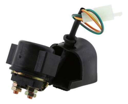 3x Solenoide De Relé De Arranque De Motocicleta Negro Para