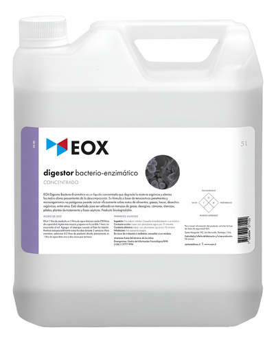 Tratamiento De Fosa Séptica Concentrado Eox 5 Litros