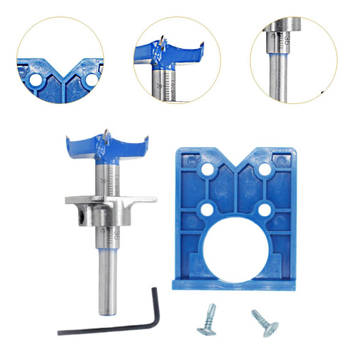 Painel De Porta Dobradiça Gabarito Dobradiça Modelo Azul