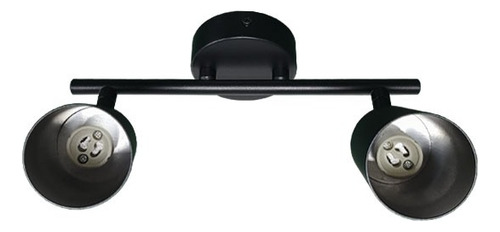 Lámpara De Riel Triple Foco Móvil + Ampolleta Gu10 Luz Fría