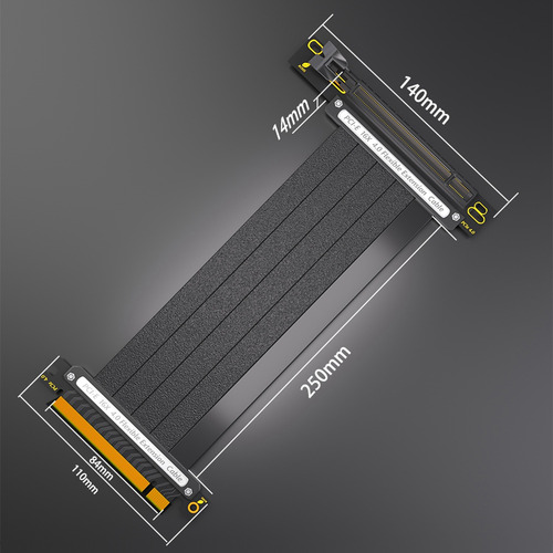 Cabo De Extensão J7pcie 4.0 16x, Gpu Riser C De Alta Velocid