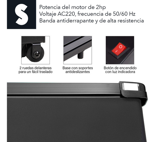 Caminadora Eléctrica Portátil Con Control Remoto 2hp 6km Signa