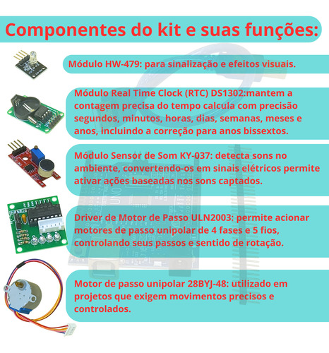 Kit Uno R3 Maker 100pcs + Protoboard Rele Compativel Arduino