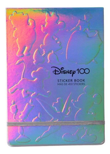 Cuaderno Sticker Book X 24 Páginas 450 Stickers Disney 100