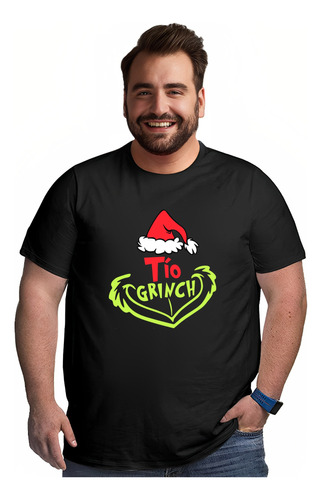 Polera Papa Abuelo Tío Grinch Navidad Tallas 2xl 3xl 4xl