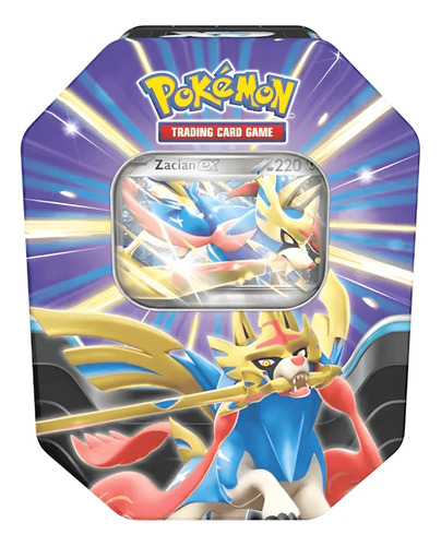 Pokemon Tcg Slashing Legends Tin Zacian Ex Español Zacian Ex Español