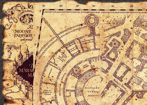 Pósters Mapa Del Merodeador Marauders Map De Harry Potter