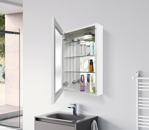 Botiquín De Aluminio Para Baño De 22 X 30 Pulgadas, Gabinete