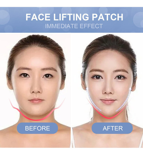 Pegatinas De Estiramiento Facial, 40 Unidades, Cintas De