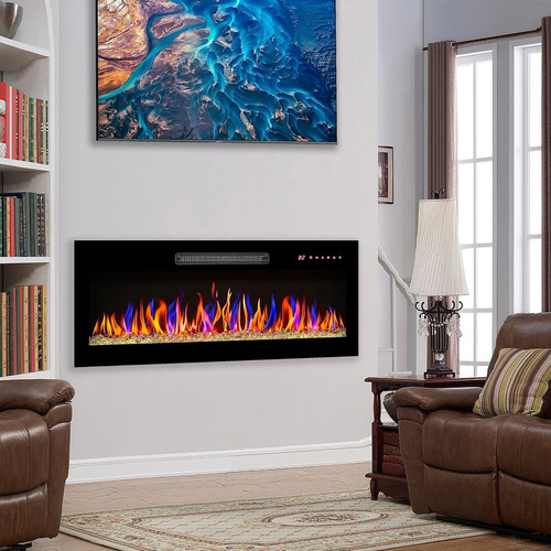 Chimenea Eléctrica Vaoziure 91 Cm Control Remoto Multicolor