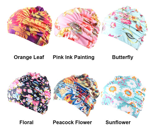 Gorro De Baño Turbante Pelo Largo Accesorios Para Natación