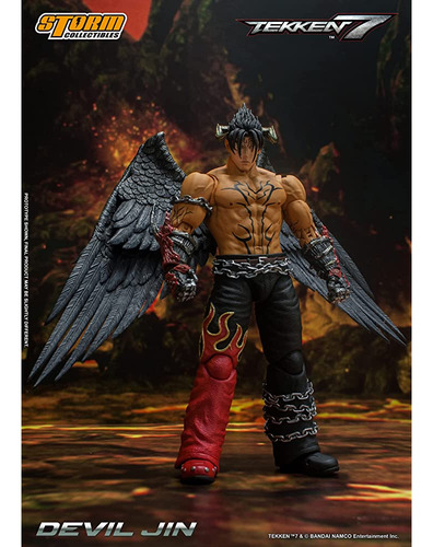 Coleccionables Storm - Tekken 7 - Devil Jin, 1/12 Figura De