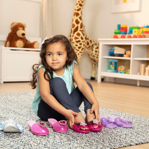 Melissa & Doug Juego De Roles- Set De Zapatos Para Disfraz