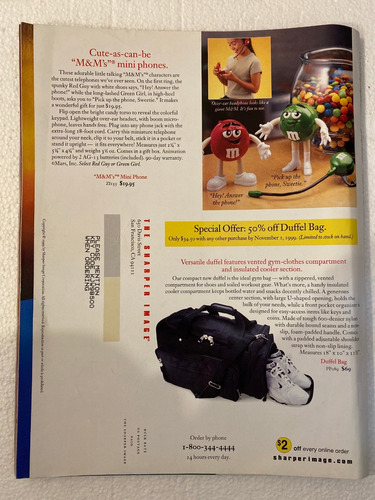 Catalogo The Sharper Image Noviembre 1999 (Usado)
