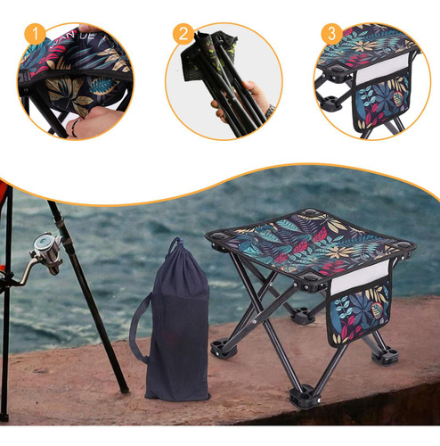 Taburete De Campamento Enrurdo Plegable Taburete Plegable