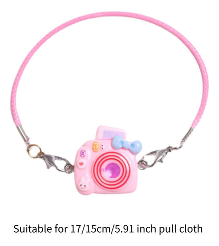 Muñeco De Peluche Mini Cámara Adorno De Cámara En Rosa