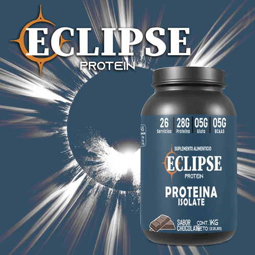Proteína Whey Isolate Eclipse Suplements 1kg 26servicios Chocolate