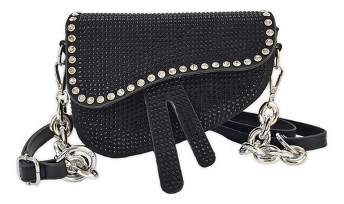 Ynport Rinestone Saddle Bags Monedero Para Mujer Bolso De De