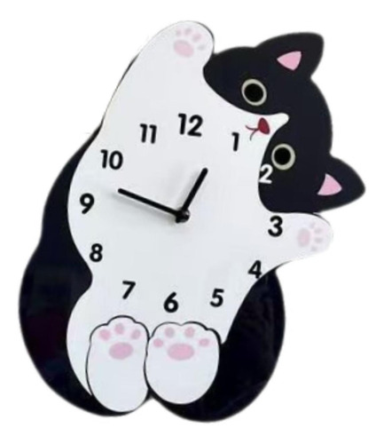Reloj De Pared Con Diseño 30 Cm X 25 Cm Sin Cola Oscilante