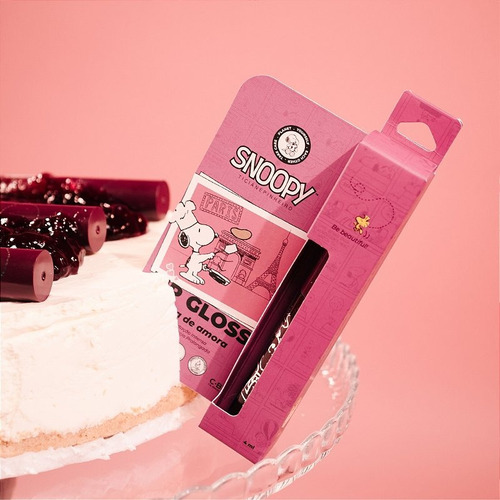 Lip Gloss Torta De Amora Snoopy E Ticiane Pinheiro 4ml