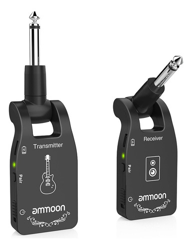 Sistema Inalámbrico Ammoon 2.4g Para Guitarra, 6 Canales