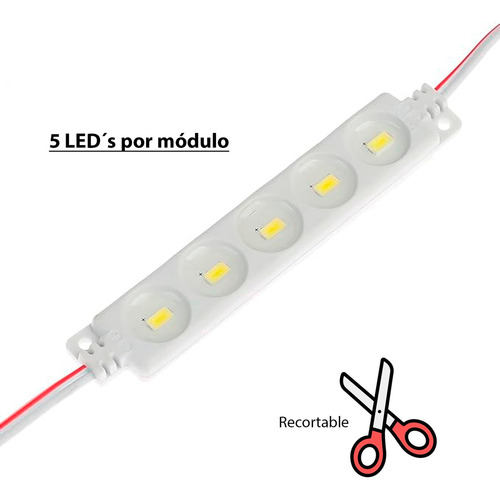 Luz Led Modulo 5030 Blanco Publicidad Iluminacion Ips65 20pz Luz Blanco neutro
