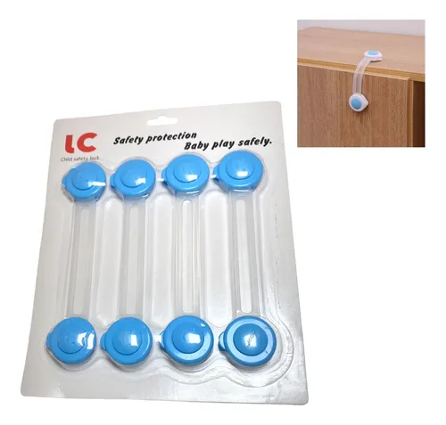 comprar Seguros Para Cajones Set X 8 Unds Celeste