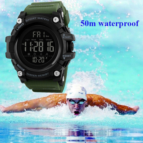 Skmei Reloj Digital Deportivo Militar Led Fecha Contra Agua