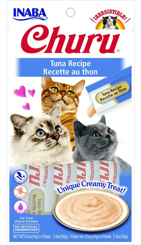 Snack Para Gato Cremoso Inaba Churu Atún 14 Gr