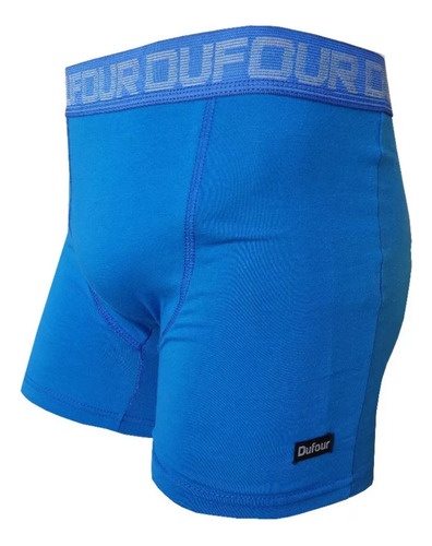 Boxer Hombre Dufour Algodon Lycra Lisos Calzoncillo Elastico