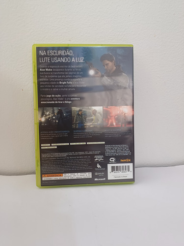 Alan Wake Xbox 360 Original Sem Manual (Usado)