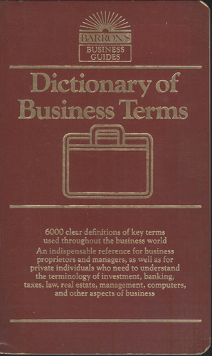 Dictionary Of Business Terms (contemporáneos)