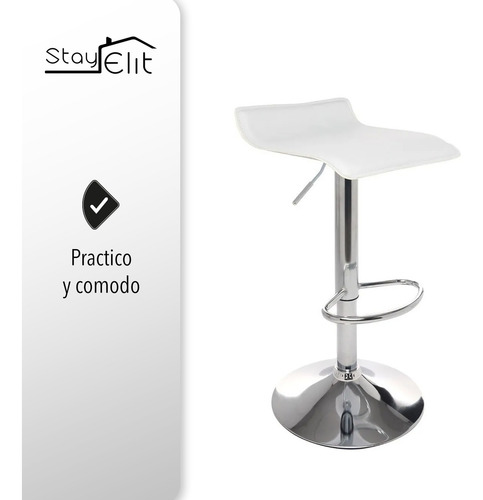 Set De 2 Bancos De Barra Color Blanco