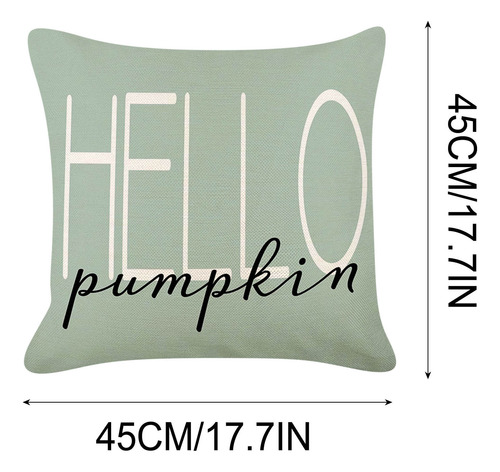 Funda De Almohada Con Diseño De Calabaza Para El Día De Acci