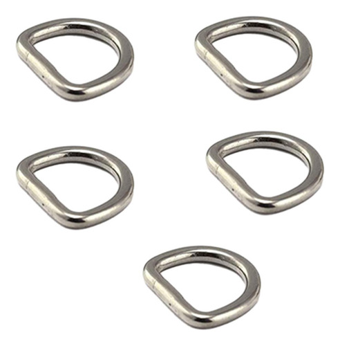 2 X 5 Uds Anillos En D De Acero Inoxidable Anillo
