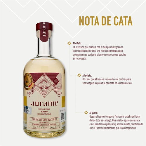 Júrame Mezcal Pack Reposado 750 + Joven 100 Ml - 2 Botellas